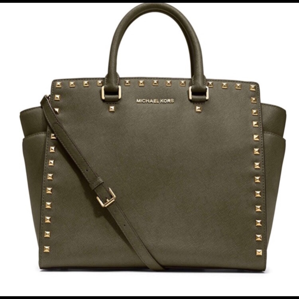 Michael Kors xl studded Selma purse, brand new!